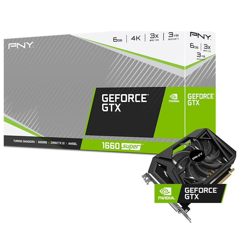 PNY GeForce GTX 1660 SUPER Single Fan - كرت الشاشة